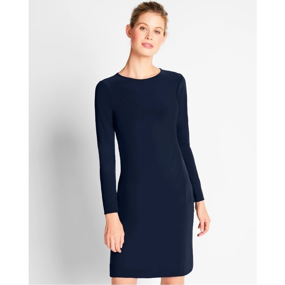 NWT Of Mercer Morgan Long Sleeve Dress in Navy Blue 2